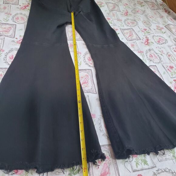 Judy Blue Jeans Womens 7/28 Black Flare Stretch Dark Wash Denim 28x31.5 - Picture 10 of 10